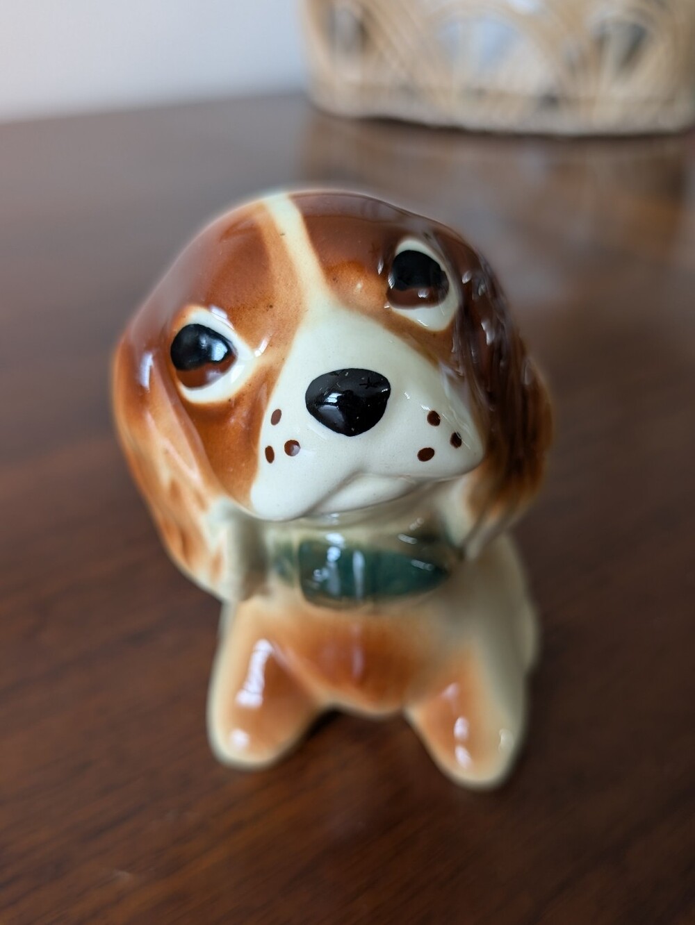 Vintage MCM Shawnee Pottery Puppy Porcelain Planter